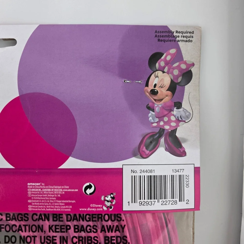 Disney Minnie Mouse Party Decor Kids OS Pink New Fan Kit and Lanterns Bundle